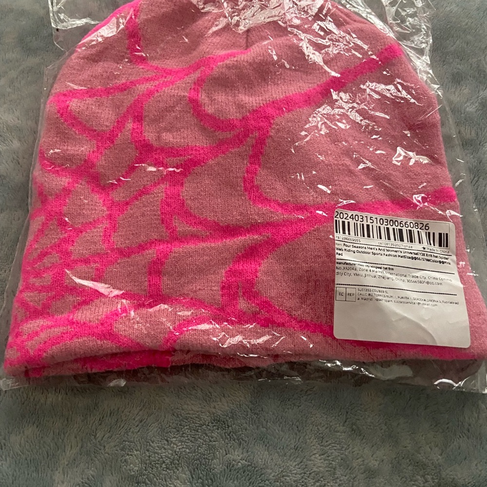 Pink and Neon Pink Beanie